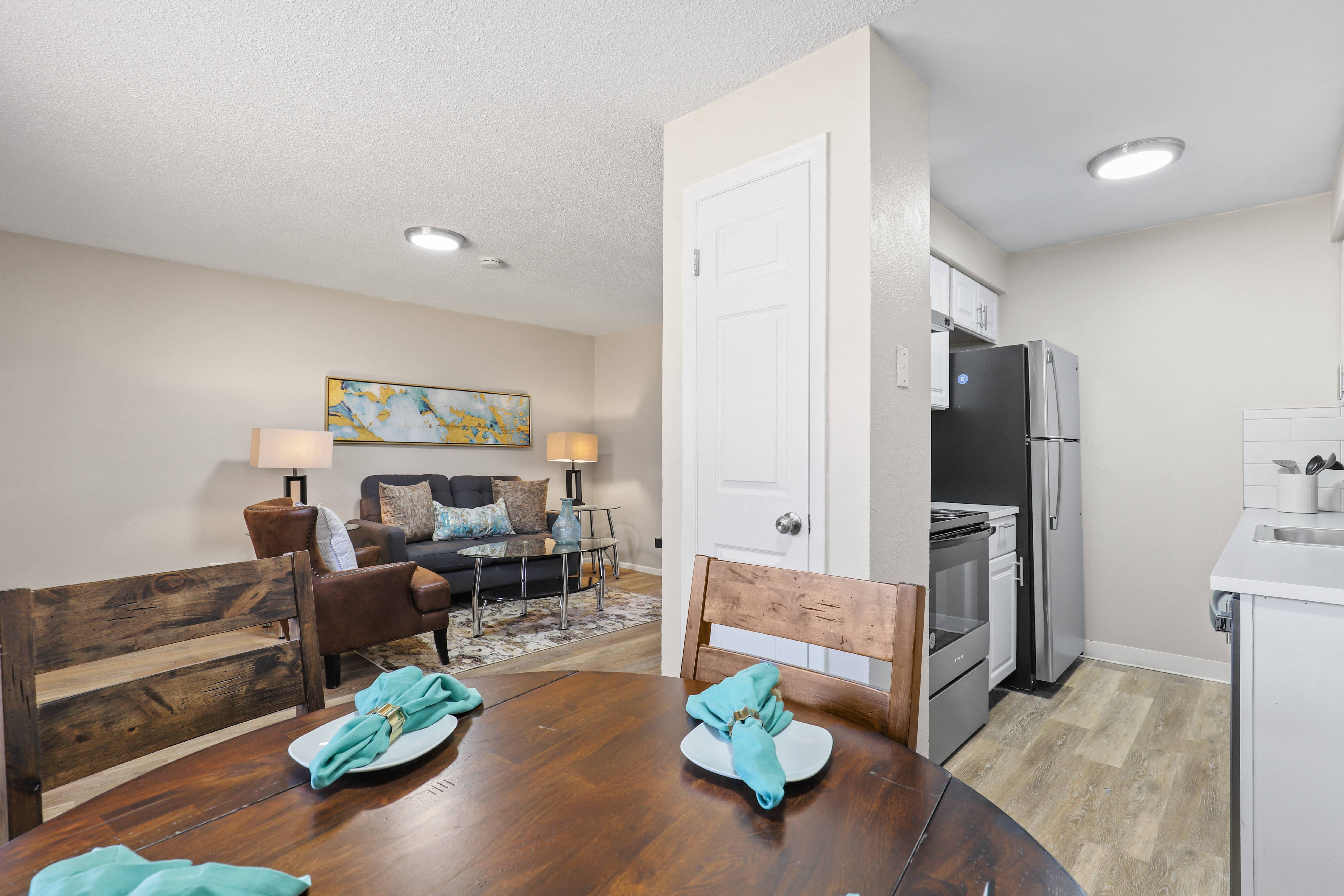 Dining, Kitchen and Living Room